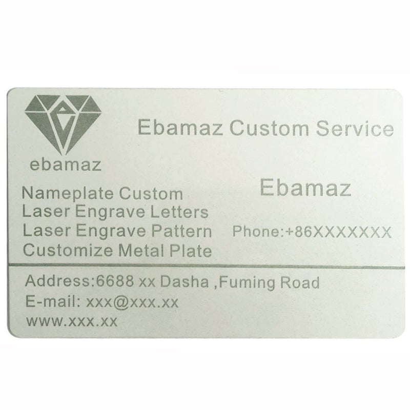 ebamaz 50pcs Thick 0.45mm Sublimation Metal Business Cards Aluminum Blanks 3.4x2.1X0.018 inch for Color Print Laser Engrave (Pearl White) - Image 5
